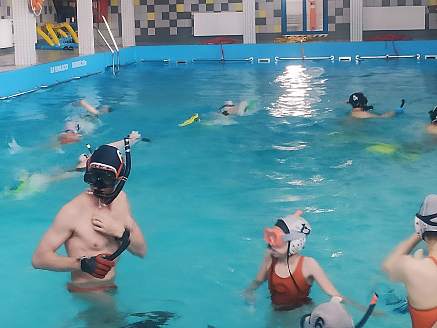 Hokej pod wodą Walenie Siemianowice Śląskie Trening 27 V 2023